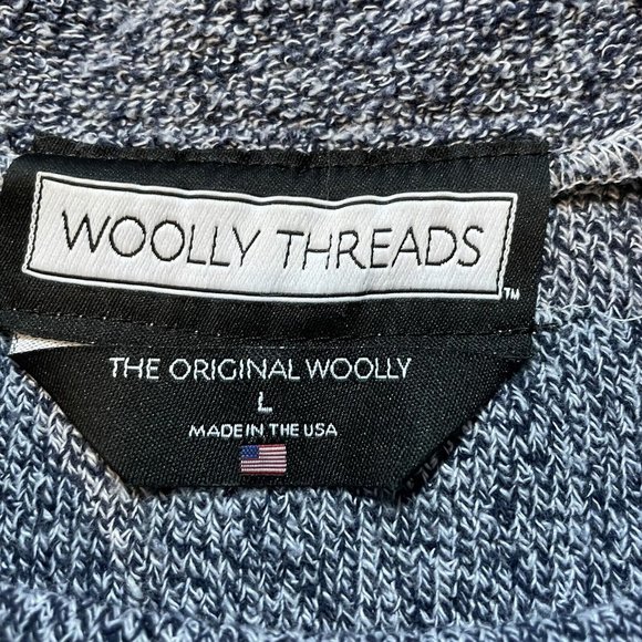 CONNETICUT COLLEGE CREWNECK PULLOVER Sweatshirt Size LARGE WOOLLY THREADS - USA - Picture 3 of 5